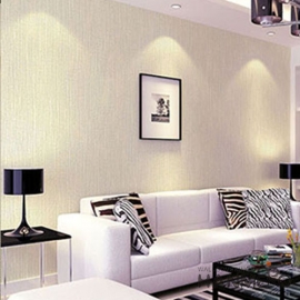 菡美洛现代简约咖啡珠光壁纸竖条纹客厅卧室电视背景墙无纺布纯素色墙纸