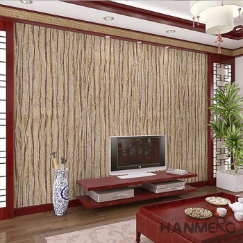 菡美洛简约现代仿树皮纹墙纸素色纯色无纺壁纸客厅卧室曲线条纹