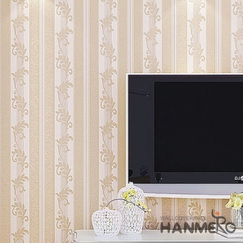 菡美洛欧式条纹墙纸立体精压纹3D客厅奢华壁纸卧室电视背景环保墙纸