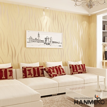 简约现代无纺布墙纸3D植绒立体浮雕壁纸卧室条纹客厅背景墙纸
