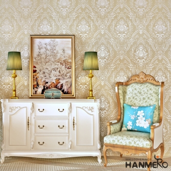 菡美洛北欧复古个性欧式壁纸环保纯纸色烫金卧室客厅电视背景墙纸