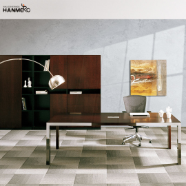 【Hanmero】灰色PVC墙纸服装店素色哑光壁纸客厅背景墙卧室满铺