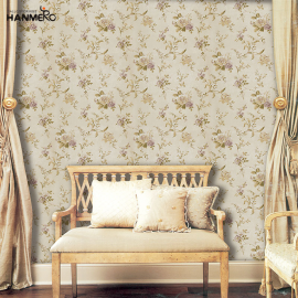 【Hanmero】欧式复古田园花纹壁纸卧室客厅沙发电视墙纯纸壁纸