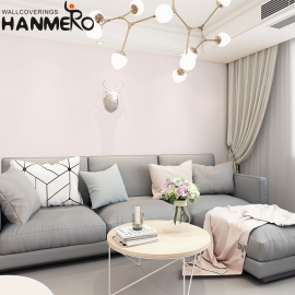 【Hanmero】北欧纯色墙纸卧室简约现代客厅长纤无纺布素色壁纸