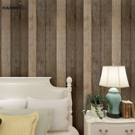 【Hanmero】复古仿真木纹墙纸防水PVC简约卧室沙发电视墙餐厅墙纸