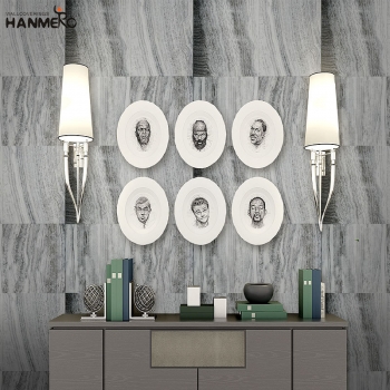 【Hanmero】简约现代木纹墙纸北欧风卧室沙发电视墙餐厅PVC壁纸